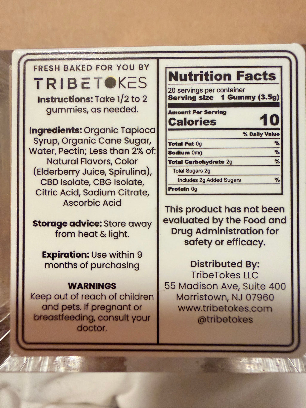 TRIBETOKES sleep gummies no THC… only CBD & CBN