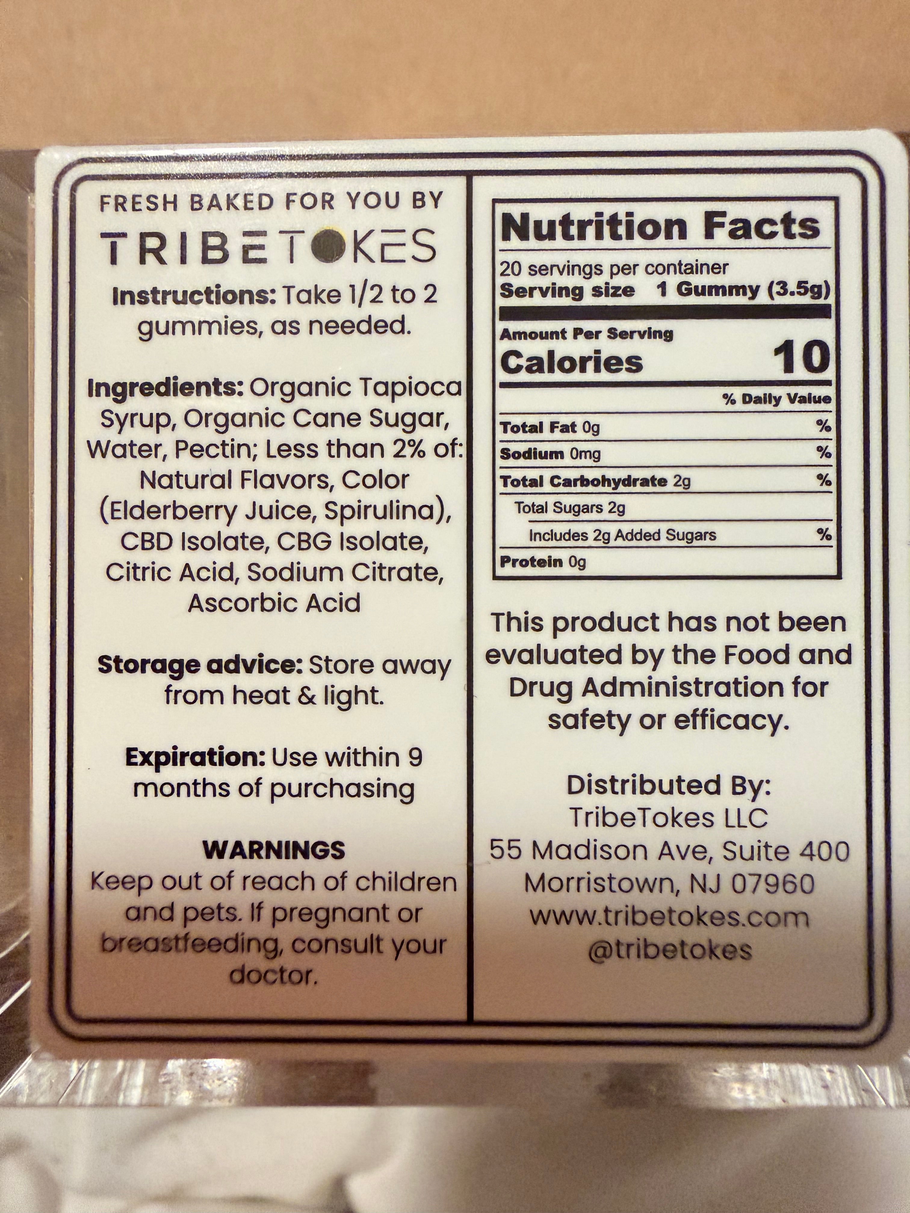 TRIBETOKES sleep gummies no THC… only CBD & CBN